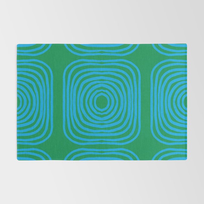 LISBOA, bright green & blue Rug Gallery Image 2