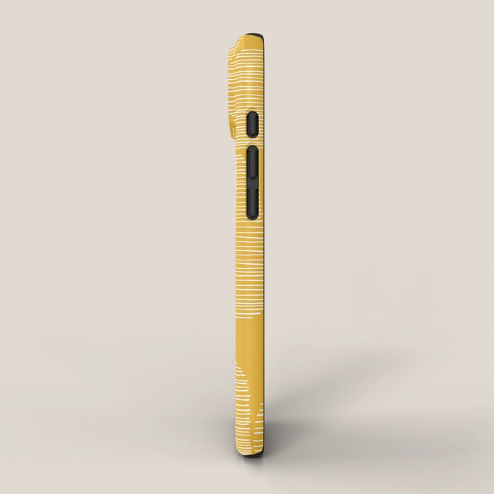 Mid Century Modern Forest Yellow iPhone Case Gallery Image 2