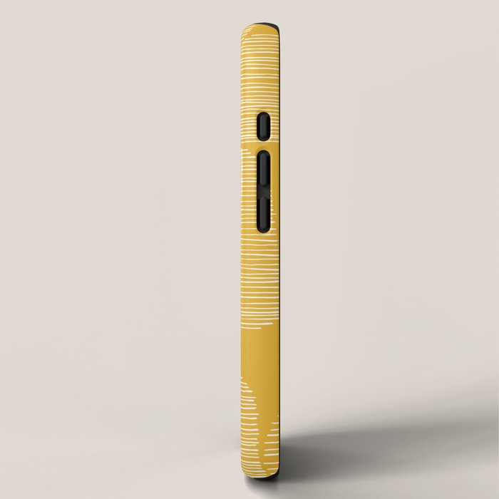Mid Century Modern Forest Yellow iPhone Case Gallery Image 2