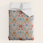  Victorian Botanicals - Carnation in Red and Blue Comforter Gallery Image 6