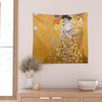 Gustav Klimt - The Woman in Gold Wall Tapestry Gallery Image 2
