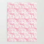 Pink bows and roses garden coquette aesthetic Poster Gallery Image 4