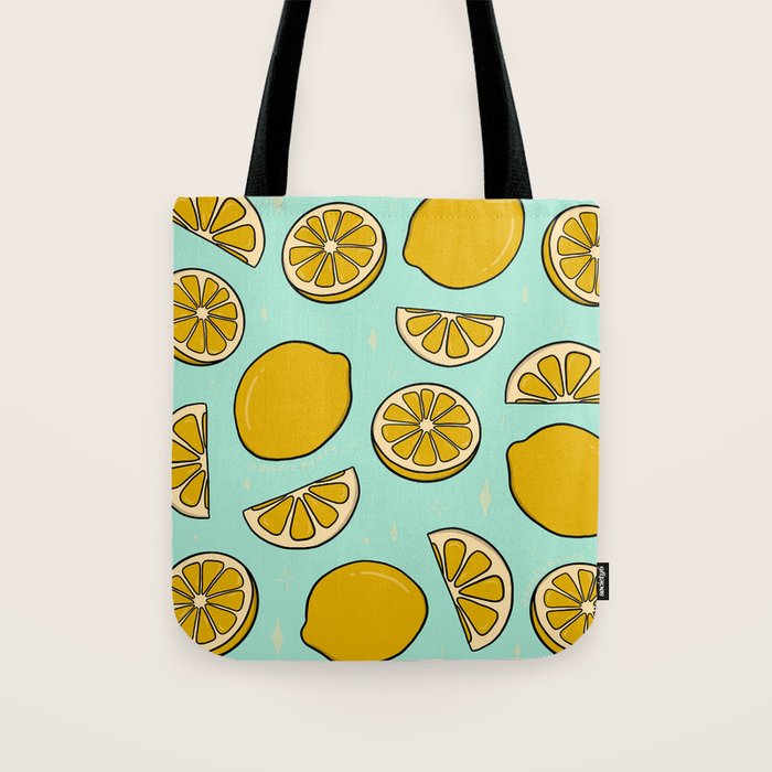 Lemon Print Tote Bag Gallery Image 1