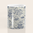 Mythical Sea Creatures Toile de Jouy Coffee Mug Gallery Image 4