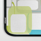 Mid-Century Modern Rectangle Design Blue Green and Gray Laptop Sleeve Gallery Image 3