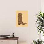 Brown Cowgirl Boot Poster Gallery Image 2