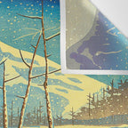 Kawase Hasui Vintage Japanese Woodblock Print Wall Tapestry Gallery Image 3