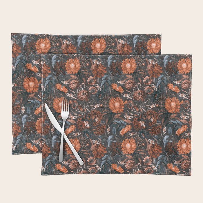 Autumn Winter Flowers V Placemat Gallery Image 1