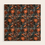 Autumn Winter Flowers V Wood Wall Art Gallery Image 1