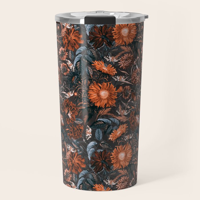 Autumn Winter Flowers V Travel Mug Gallery Image 1