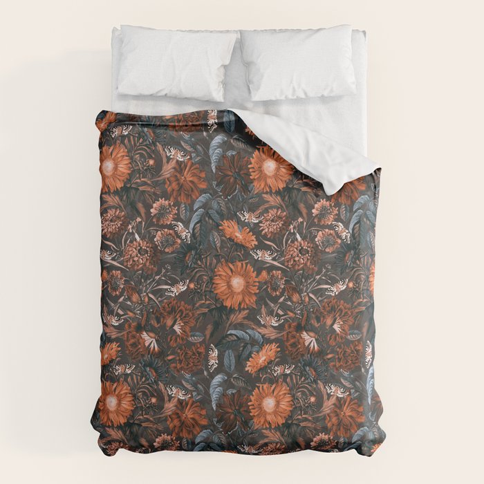 Autumn Winter Flowers V Duvet Cover Gallery Image 1