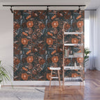 Autumn Winter Flowers V Wall Mural Gallery Image 1