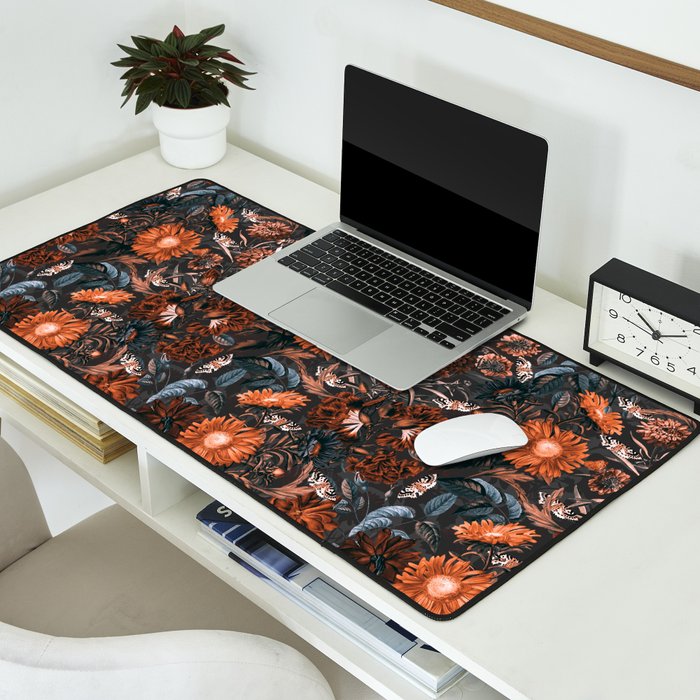 Autumn Winter Flowers V Desk Mat Gallery Image 2