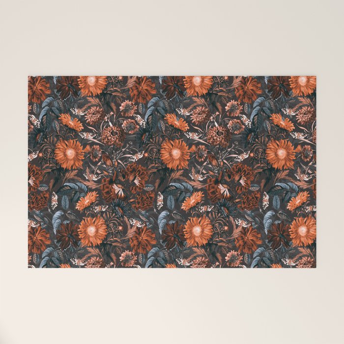 Autumn Winter Flowers V Welcome Mat Gallery Image 1