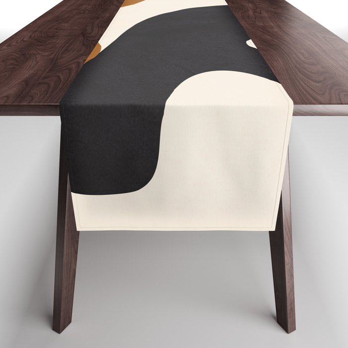 Abstract Art Minimal Shape 4 Table Runner Gallery Image 1