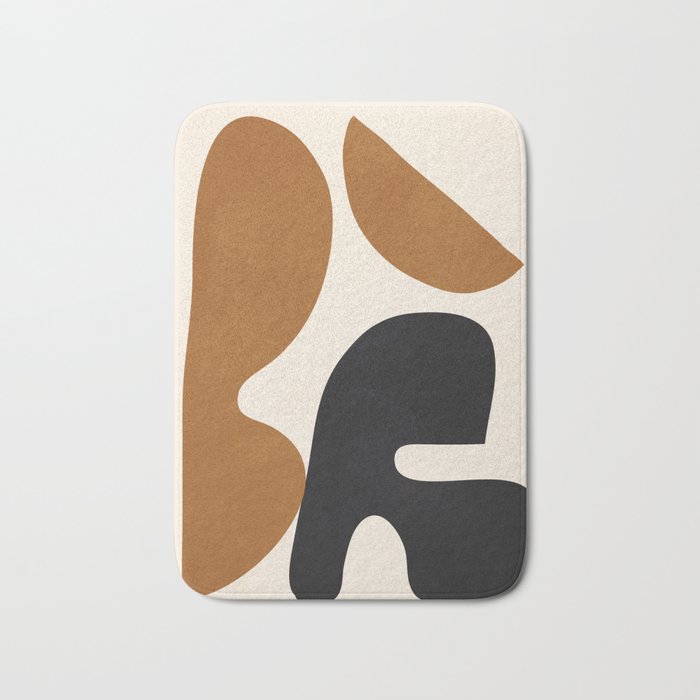 Abstract Art Minimal Shape 4 Bath Mat Gallery Image 1