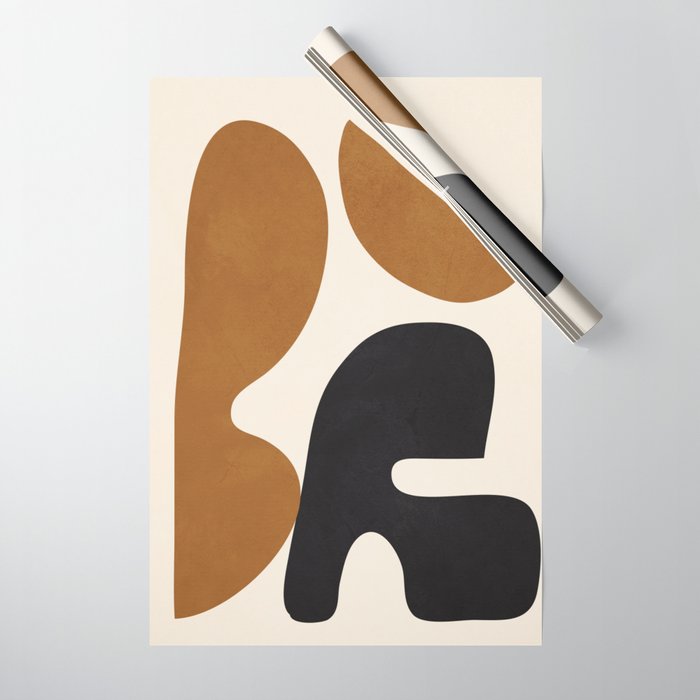 Abstract Art Minimal Shape 4 Wrapping Paper Gallery Image 1