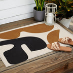 Abstract Art Minimal Shape 4 Outdoor Rug Gallery Image 2