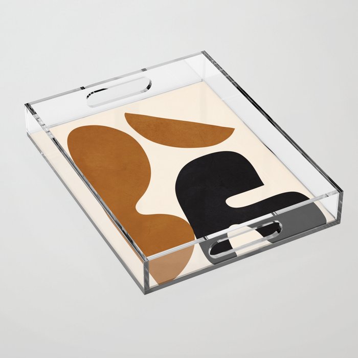 Abstract Art Minimal Shape 4 Acrylic Tray Gallery Image 1