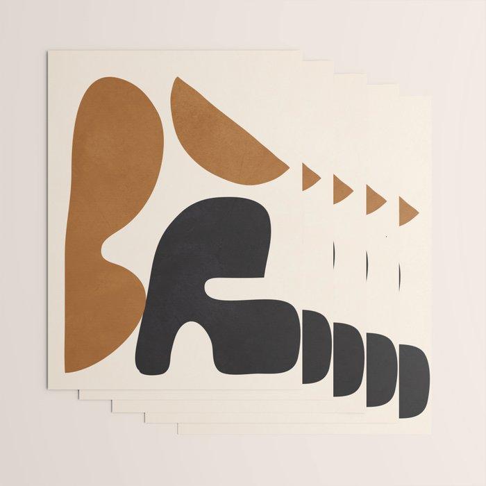 Abstract Art Minimal Shape 4 Wrapping Paper Gallery Image 3