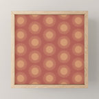 Boho Summer Sun Pattern XIV Earthy Pink and Beige Mini Art Print Gallery Image 1