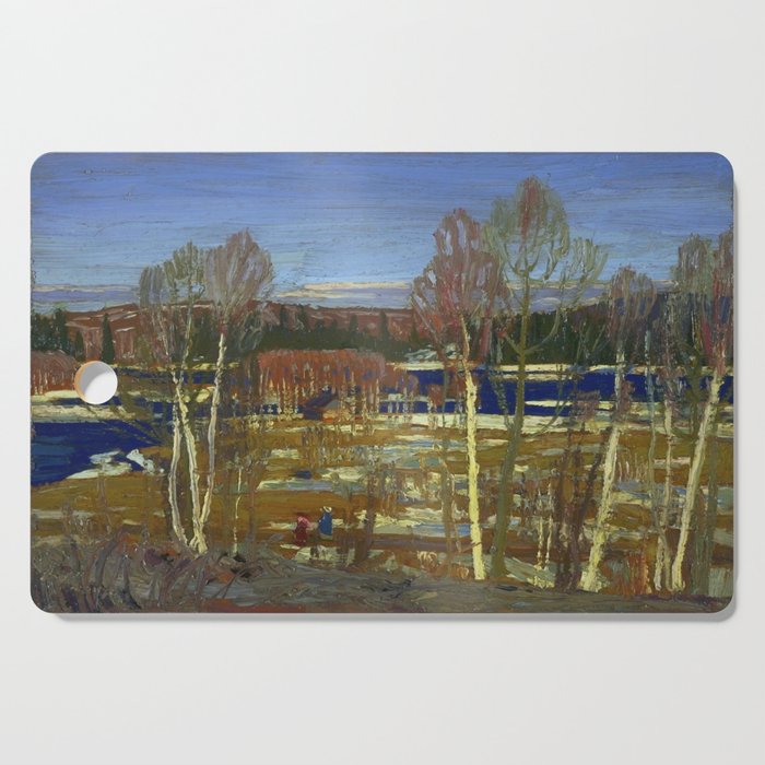 Tom Thomson Larry Dickson's Cabin 1917 Canadian Landscape Artist Cutting Board Gallery Image 1