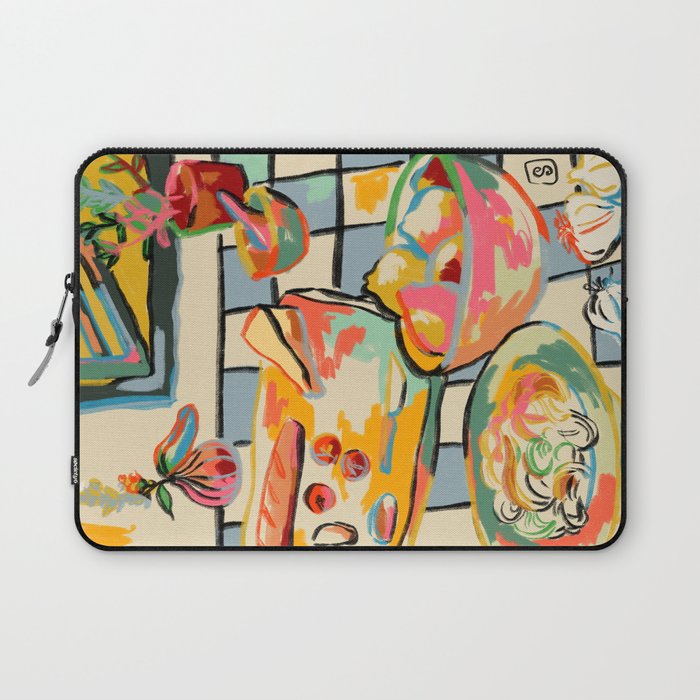 BREAD AND PASTA LOVE  Laptop Sleeve Gallery Image 1