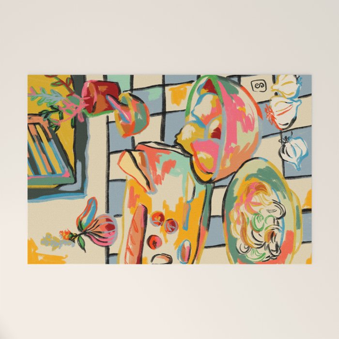 BREAD AND PASTA LOVE  Welcome Mat Gallery Image 1