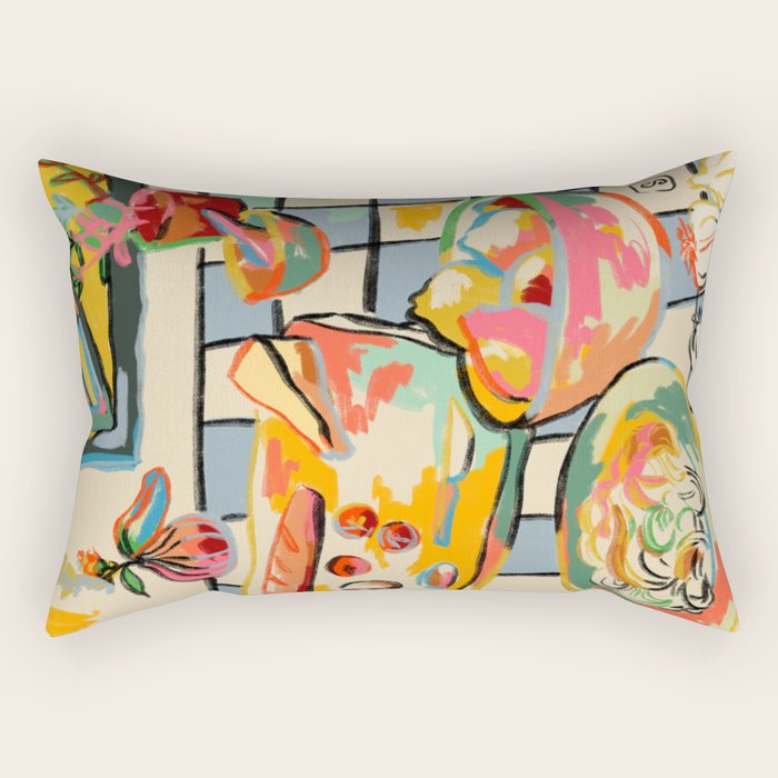 BREAD AND PASTA LOVE  Rectangular Pillow Gallery Image 2