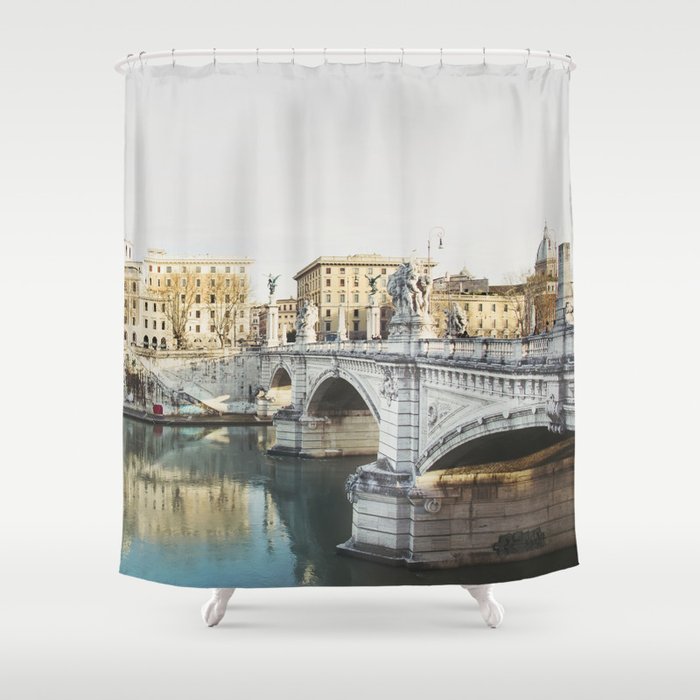 Roma #3 - Rome Italy Travel Photography Shower Curtain Gallery Image 1