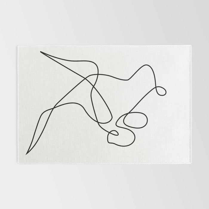 minimal line dance Rug Gallery Image 2