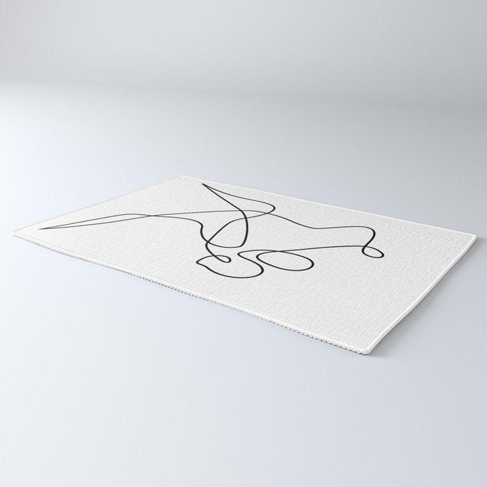 minimal line dance Rug Gallery Image 3