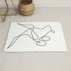 minimal line dance Rug Gallery Image 1