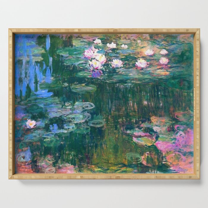 Claude Monet Water Lilies,Nymphéas Serving Tray Gallery Image 1