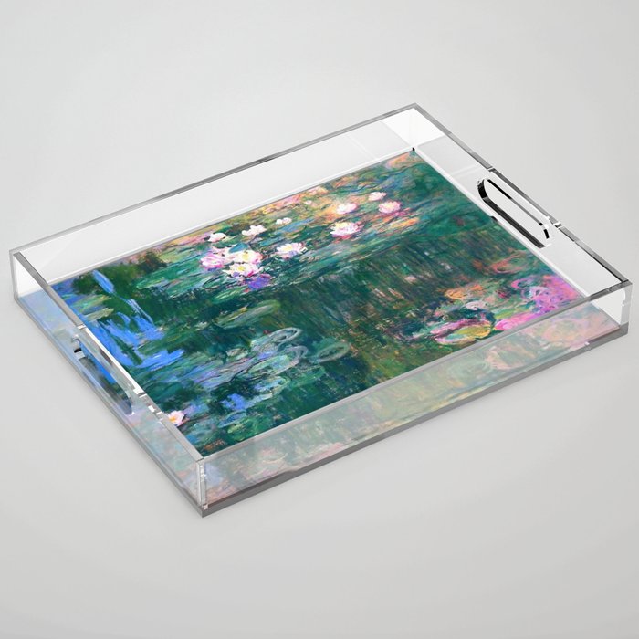 Claude Monet Water Lilies,Nymphéas Acrylic Tray Gallery Image 1