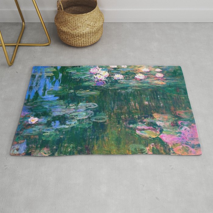 Claude Monet Water Lilies,Nymphéas Rug Gallery Image 1