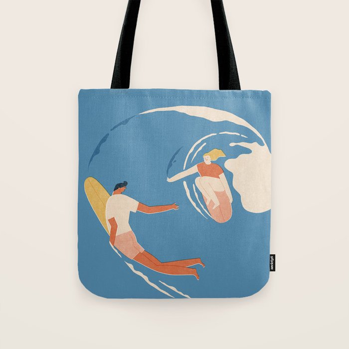 Wave lovers Tote Bag Gallery Image 1