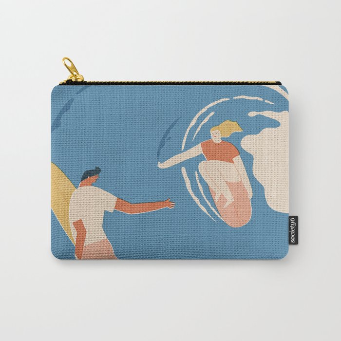 Wave lovers Carry All Pouch Gallery Image 1