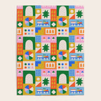 Colorful nordic children toy doodle art pattern Poster Gallery Image 4