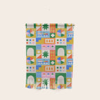 Colorful nordic children toy doodle art pattern Wall Hanging Gallery Image 1