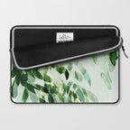 fresh summer rain abstract watercolor leaves Laptop Sleeve Gallery Image 2