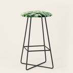 fresh summer rain abstract watercolor leaves Stool Gallery Image 1