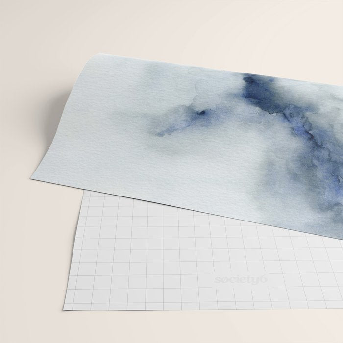 Indigo Abstract Painting | No.3 Wrapping Paper Gallery Image 2