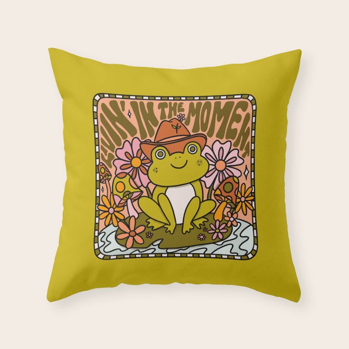 Livin' In The Moment Throw Pillow Gallery Image 1