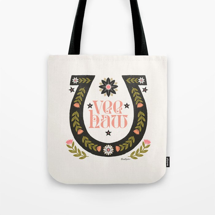 Yee Haw Horseshoe Tote Bag Gallery Image 1