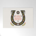Yee Haw Horseshoe Welcome Mat Gallery Image 1