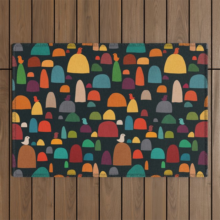 The zen garden Outdoor Rug Gallery Image 1