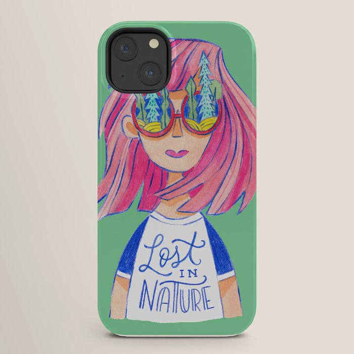 Lost in Nature Girl Portrait iPhone Case Gallery Image 26