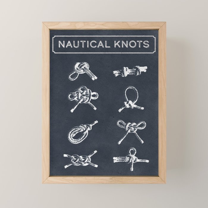 Nautical Knots Type Mini Art Print Gallery Image 1