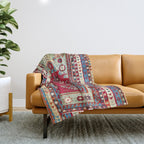 Sivas Central Anatolian Niche Rug Print Throw Blanket Gallery Image 1